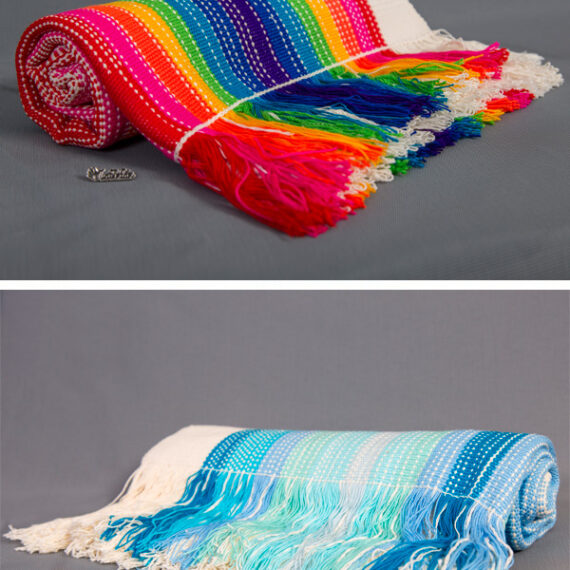 COLOR WATERFALL BEACH TOWEL